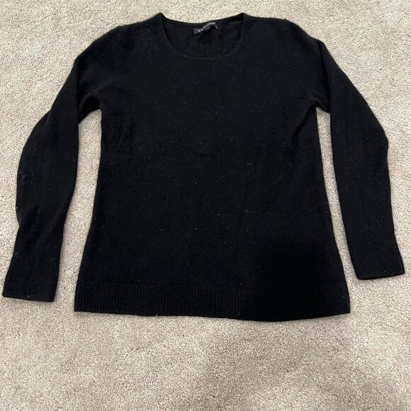 41 Hawthorne Womens 100% Cashmere Crewneck Sweater in Black Size M - Picture 6 of 8